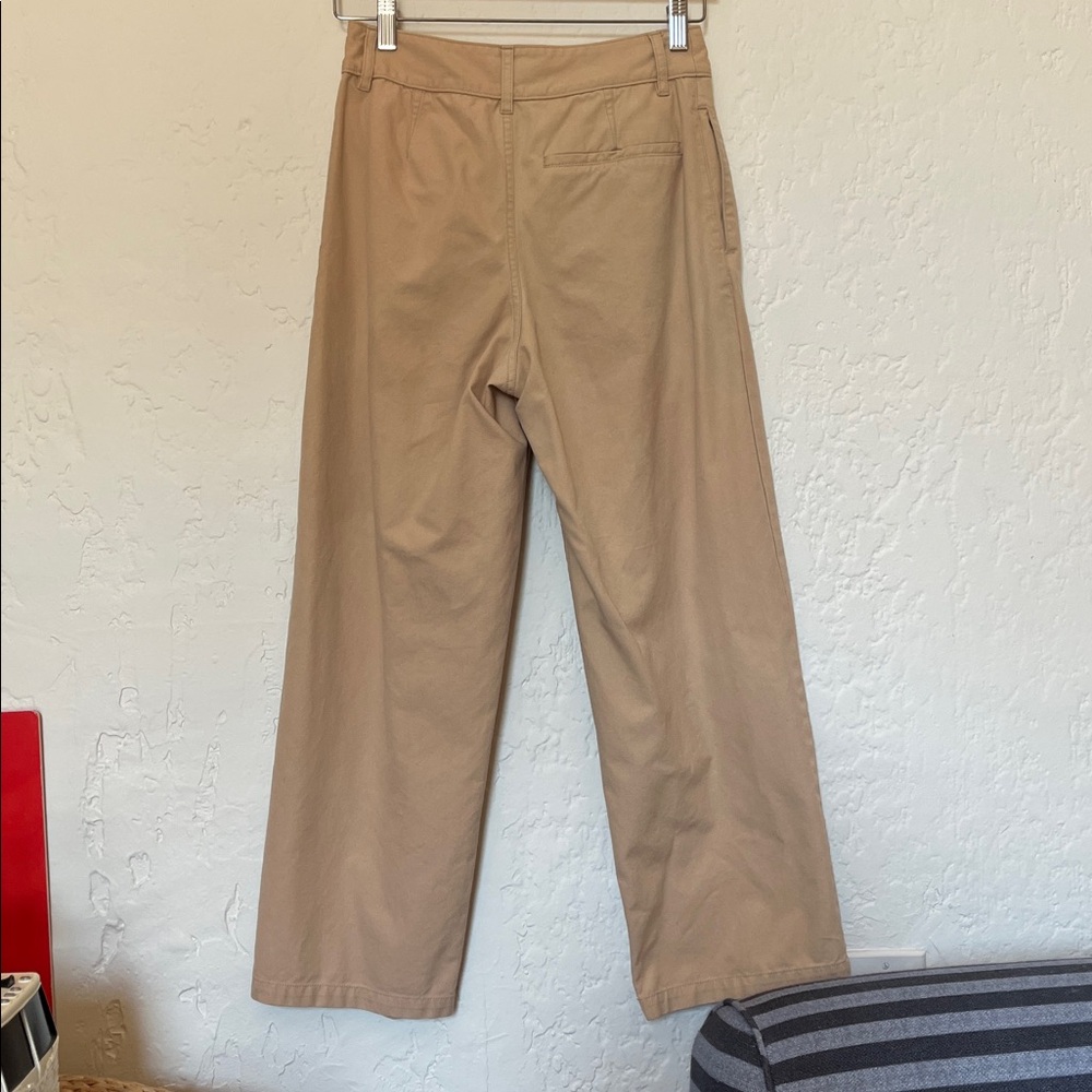 Kowtow faculty pants khaki pleated trouser XS - Picture 4 of 4
